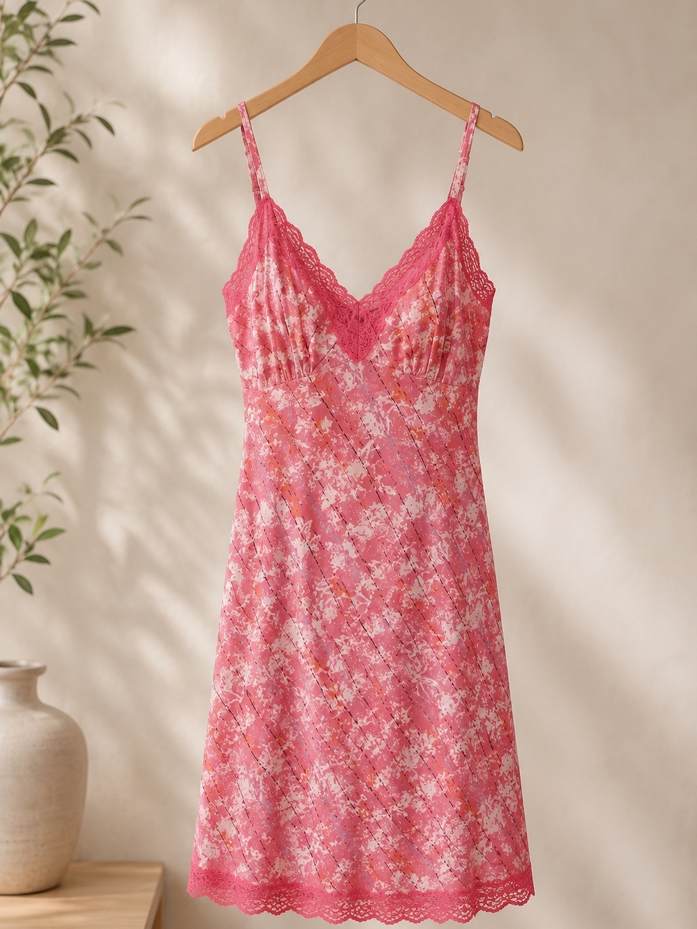 Gold Hawk Camilla Rose Silk Slip Dress